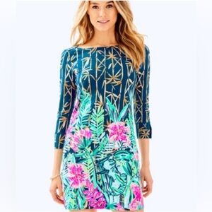 Lilly Pulitzer Sophie Dress, Slathouse Soiree, Engineered Blue, Size M, EUC